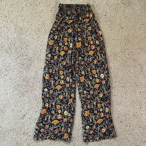 One 5 One Floral Flowy Wide Leg Pants